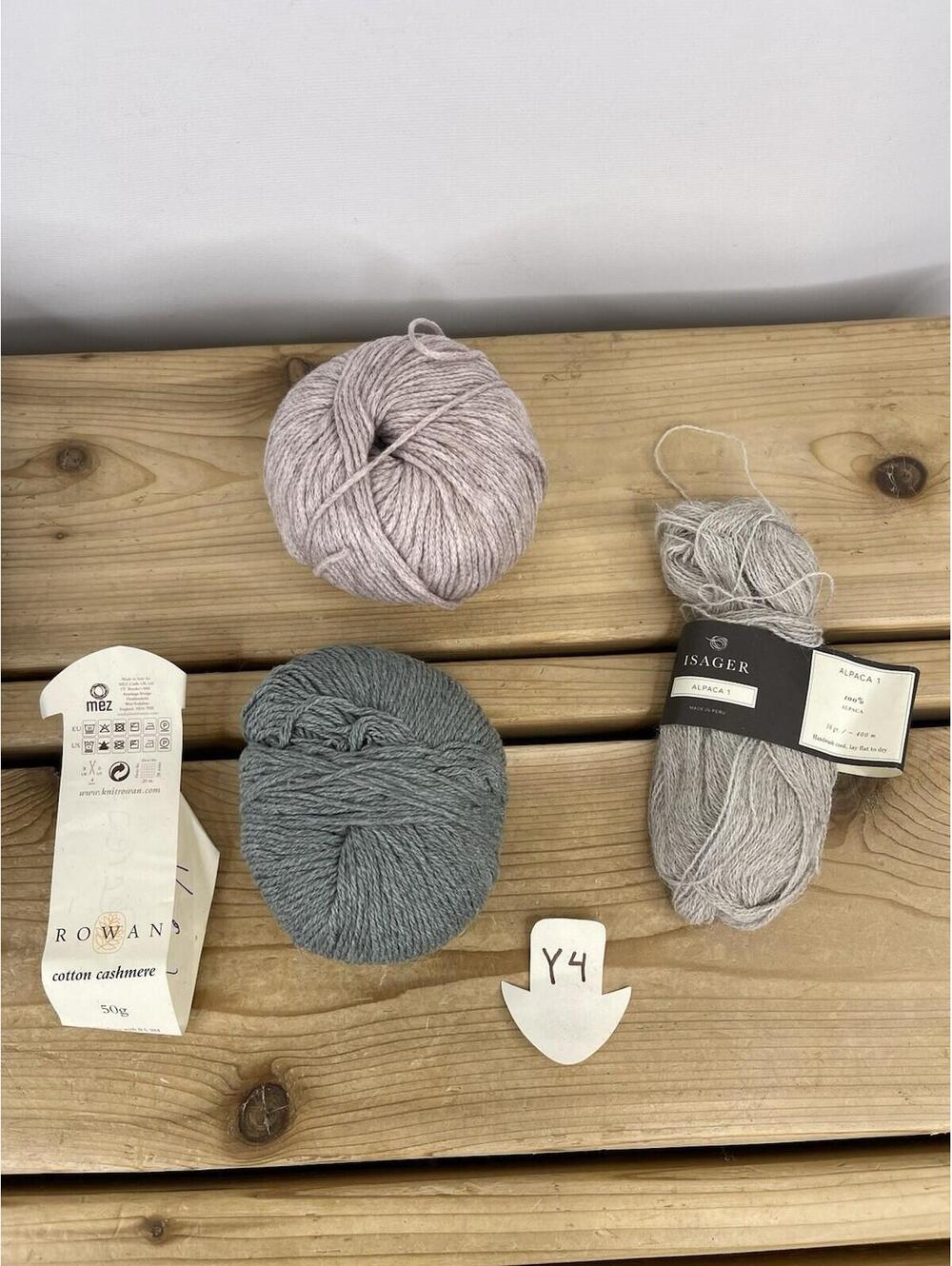 Rowan Cotton Cashmere Isager Alpaca Partial Skein Yarn Lot